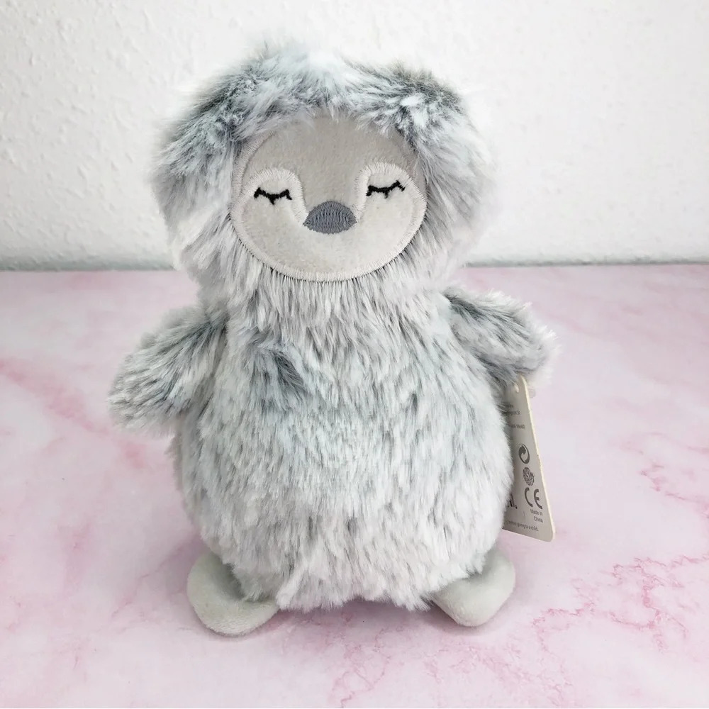NWT‎ Slumberkins silver penguin mini plush